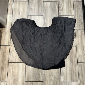 New Direction Womens Top Size 3X Black Stretch Breathable Preppy Office Work